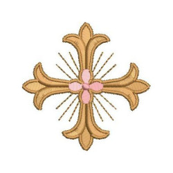 Embroidery Design Decorated Cross 235