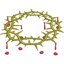 Embroidery Design Crown Of Thorns 2