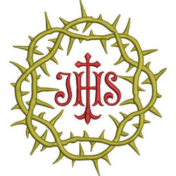 Embroidery Design Crown Of Thorns With Jhs