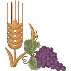 CHUB OF GRAPES WITH WHEAT