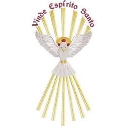 Embroidery Design Divine With Come Holy Spirit
