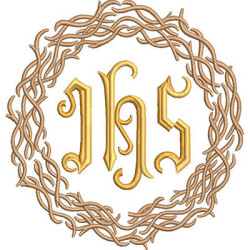 Diseño Para Bordado Coroa De Espinhos Com Jhs 5