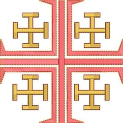 Diseño Para Bordado Cruz De Jerusalén 7
