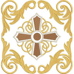 Embroidery Design Decorated Cross 246