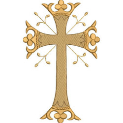 Embroidery Design Decorated Cross 245