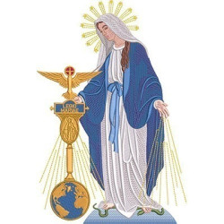Diseño Para Bordado Nuestra Señora De Las Gracias Legio Mariae