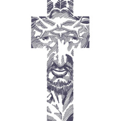 FACE OF JESUS AND CROSS SHAPE 2