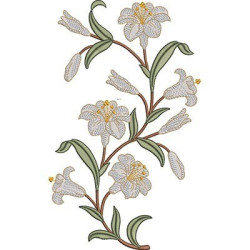 Embroidery Design Lilies 30cm
