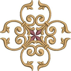 Embroidery Design Decorated Cross 252