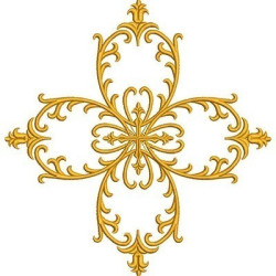 DECORATED CROSS 256