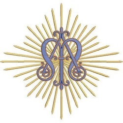 Embroidery Design Marian 20 Cm 2