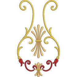 Embroidery Design Golden Arabesques 40