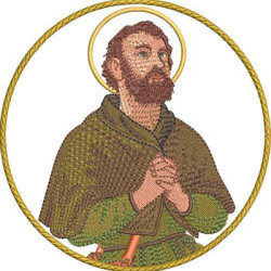 Embroidery Design Saint Isidoro Medal