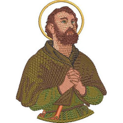 Embroidery Design Saint Isidoro Bust