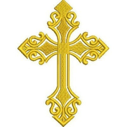 Embroidery Design Decorated Cross 260