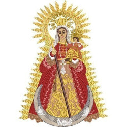 Diseño Para Bordado Virgen De Los Remedios 3