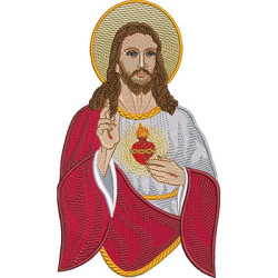 Embroidery Design Sacred Heart Of Jesus 13 Cm