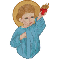 Diseño Para Bordado Sagrado Corazon De Jesus ​​niño