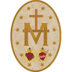 Embroidery Design Our Lady Of Grace Medal Rear