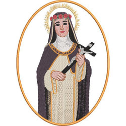 Embroidery Design Santa Rosa De Lima Medal