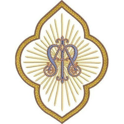 Embroidery Design Applied Marian Frame 5