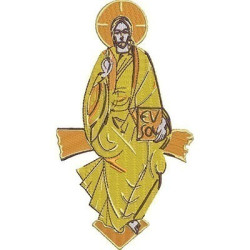 Diseño Para Bordado Jesús Resucitado Estilizado