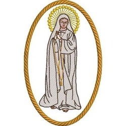 Diseño Para Bordado Medalla Nuestra Señora De Fátima 6