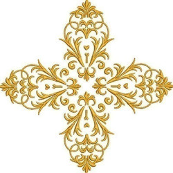 Embroidery Design Decorated Cross 264