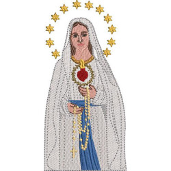 Embroidery Design Our Lady Of The Broken Heart