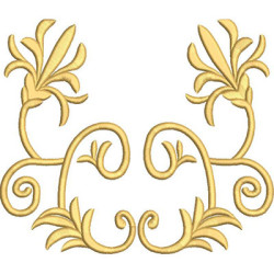 Embroidery Design Golden Arabesques 31