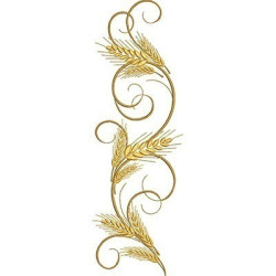 Embroidery Design Arabesque With Wheat 36 Cm