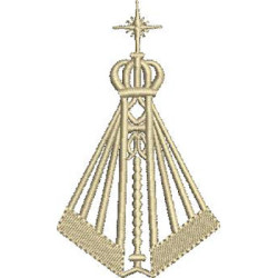 Embroidery Design Our Lady Of Aparecida Stylized 2