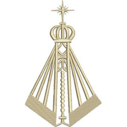 Embroidery Design Our Lady Of Aparecida Stylized 1