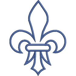 15 CM CONTOURED FLEUR DE LIS