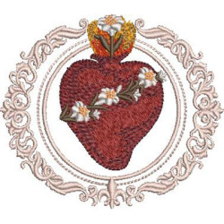 Embroidery Design Most Chastiest Heart Of Joseph In The Frame