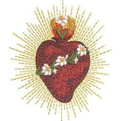 CORAZÓN CASTÍSIMO DE JOSÉ 11 CM