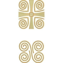 Embroidery Design Decorated Cross 240