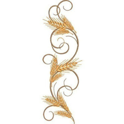 Embroidery Design Wheats 22 Cm