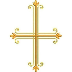Embroidery Design Decorated Cross 241