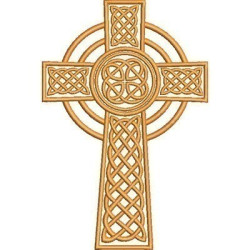 Embroidery Design Celtic Cross 18 Cm