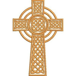 Embroidery Design Celtic Cross 13 Cm