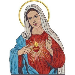 Matriz De Bordado Imaculado Coração De Maria 22 Cm