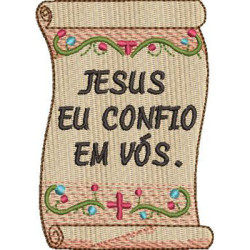 Embroidery Design Jesus I Trust In You  Faustina