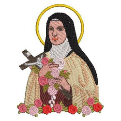 Diseño Para Bordado Santa Teresa Del Niño Jesús 4