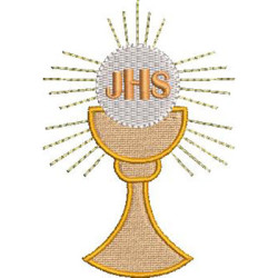 Embroidery Design Chalice With Consecrated Host 9