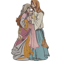 Embroidery Design Sacred Family 19 Cm