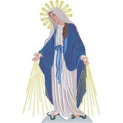 Embroidery Design Our Lady Of Graces 22 Cm