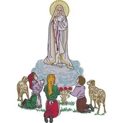 Embroidery Design Our Lady Of Fatima 20 By 28 Cm