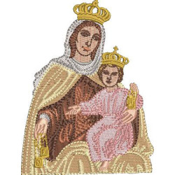 Embroidery Design Our Lady Of Carmen 11 Cm