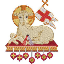 Embroidery Design Lamb Of God 11 Cm